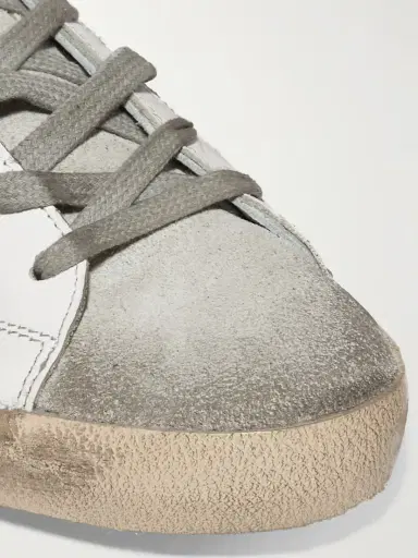 Golden Goose Superstar Distressed Leopard-print Calf Hair, Leather And Suede Sneakers | Thumbnail 4