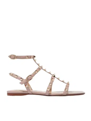 Valentino Garavani Rockstud Leather Sandals | Thumbnail 1 Valentino Garavani Rockstud Leather Sandals | Thumbnail 1