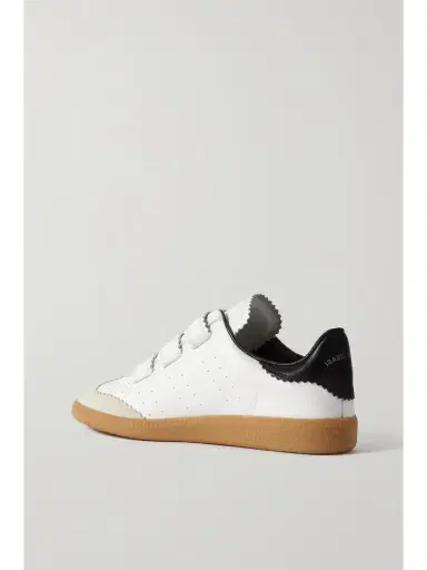Isabel Marant Beth Suede-trimmed Leather Sneakers | Thumbnail 3 Isabel Marant Beth Suede-trimmed Leather Sneakers | Thumbnail 3