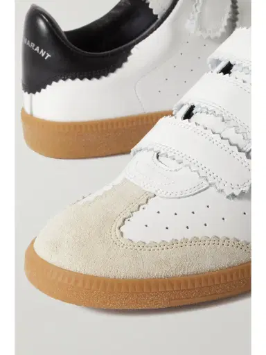 Isabel Marant Beth Suede-trimmed Leather Sneakers | Thumbnail 4 Isabel Marant Beth Suede-trimmed Leather Sneakers | Thumbnail 4