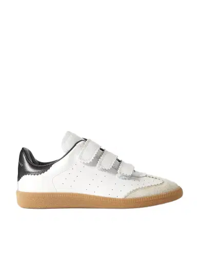Isabel Marant Beth Suede-trimmed Leather Sneakers | Thumbnail 1 Isabel Marant Beth Suede-trimmed Leather Sneakers | Thumbnail 1