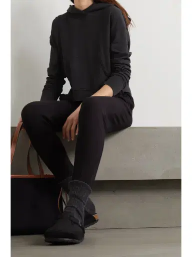 James Perse Cropped Cotton-jersey Hoodie | Thumbnail 2
