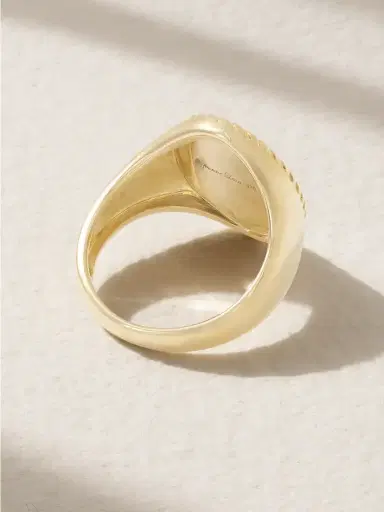 Yvonne Léon 9-karat Gold, Mother-of-pearl And Diamond Ring | Thumbnail 3