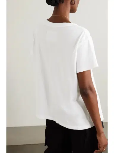 Nili Lotan Brady Distressed Cotton-jersey T-shirt | Thumbnail 4