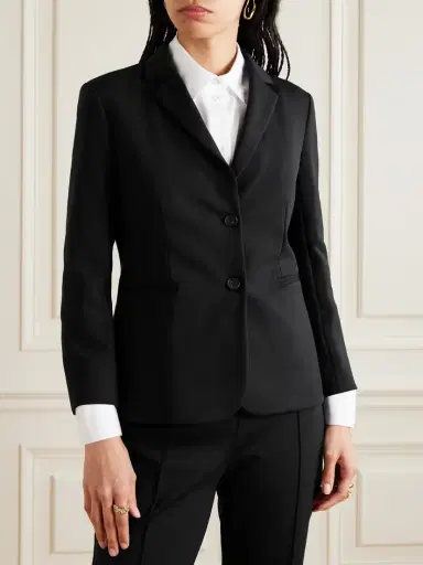 The Row Essentials Brentwood Stretch-ponte Blazer | Thumbnail 3 The Row Essentials Brentwood Stretch-ponte Blazer | Thumbnail 3