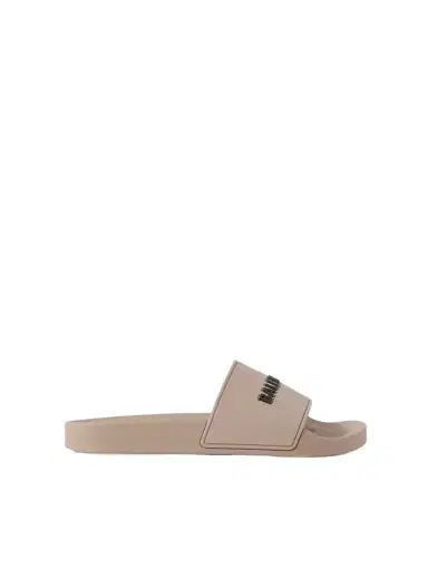 Balenciaga Piscine Logo-embossed Rubber Slides | Thumbnail 1 Balenciaga Piscine Logo-embossed Rubber Slides | Thumbnail 1