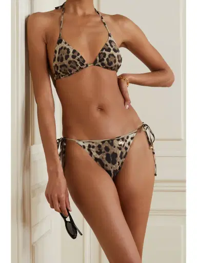 Dolce & Gabbana Leopard-print Triangle Bikini Top | Thumbnail 2 Dolce & Gabbana Leopard-print Triangle Bikini Top | Thumbnail 2