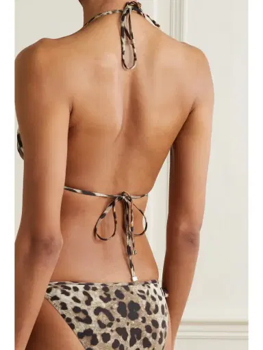 Dolce & Gabbana Leopard-print Triangle Bikini Top | Thumbnail 3 Dolce & Gabbana Leopard-print Triangle Bikini Top | Thumbnail 3