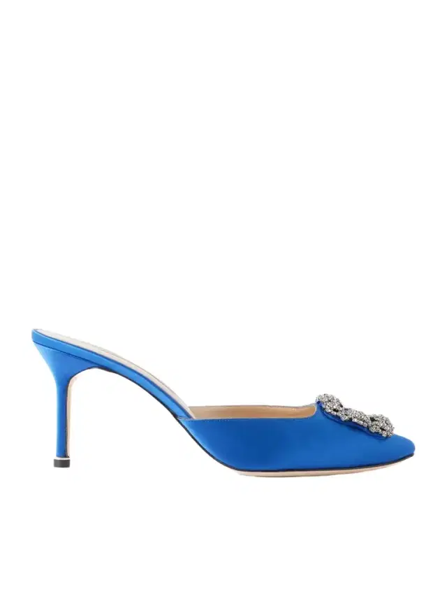 Hangisimu 70 Embellished Satin Mules