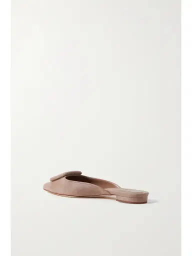 Manolo Blahnik Maysale Buckled Suede Point-toe Flats | Thumbnail 3 Manolo Blahnik Maysale Buckled Suede Point-toe Flats | Thumbnail 3
