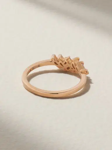 Suzanne Kalan 18-karat Rose Gold Diamond Ring | Thumbnail 3 Suzanne Kalan 18-karat Rose Gold Diamond Ring | Thumbnail 3