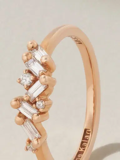 Suzanne Kalan 18-karat Rose Gold Diamond Ring | Thumbnail 4 Suzanne Kalan 18-karat Rose Gold Diamond Ring | Thumbnail 4