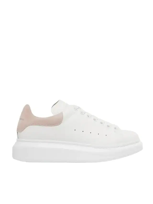 Suede-trimmed Leather Exaggerated-sole Sneakers