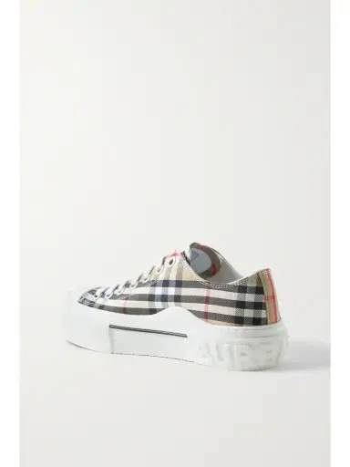 Burberry Checked Canvas Sneakers | Thumbnail 3 Burberry Checked Canvas Sneakers | Thumbnail 3