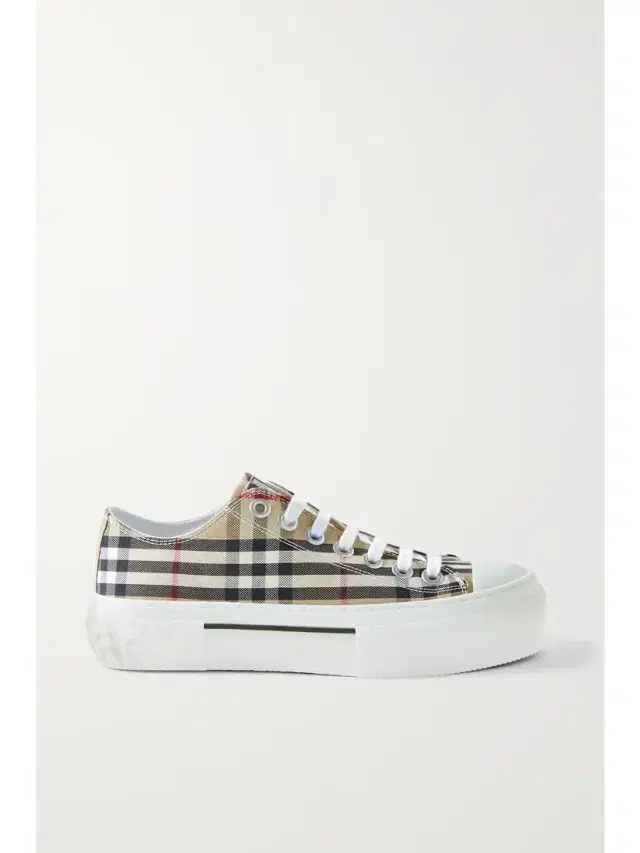 Checked Canvas Sneakers