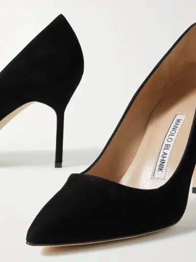 Manolo Blahnik Bb 90 Suede Pumps | Thumbnail 4