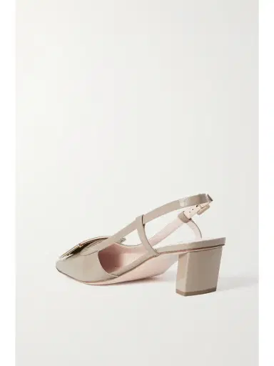 Roger Vivier Belle Vivier 45 Patent-leather Slingback Pumps | Thumbnail 3 Roger Vivier Belle Vivier 45 Patent-leather Slingback Pumps | Thumbnail 3