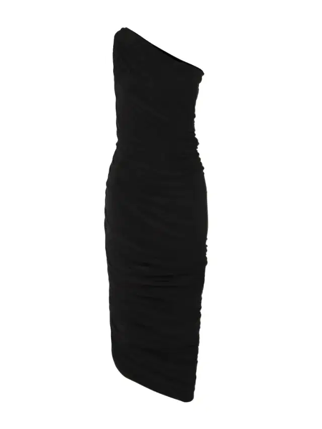 Diana One-shoulder Ruched Stretch-jersey Gown