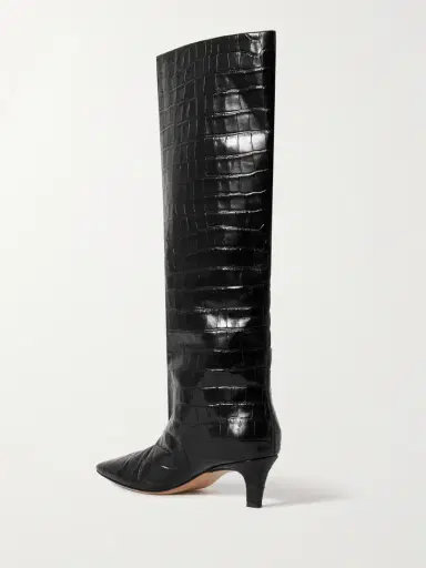 TOTEME Croc-effect Leather Knee Boots | Thumbnail 3 TOTEME Croc-effect Leather Knee Boots | Thumbnail 3