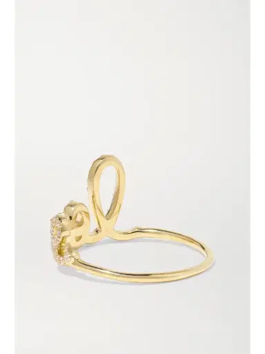 Sydney Evan Large Love 14-karat Gold Diamond Ring | Thumbnail 3 Sydney Evan Large Love 14-karat Gold Diamond Ring | Thumbnail 3