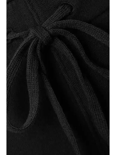 Nili Lotan Kiki Cropped Voile-trimmed Cotton-jersey Track Pants | Thumbnail 5