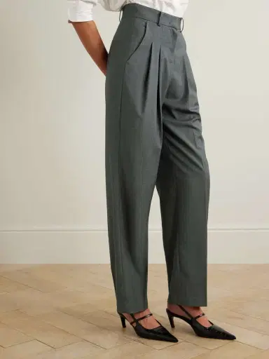 The Frankie Shop Gelso Pleated Tencel-blend Straight-leg Pants | Thumbnail 3