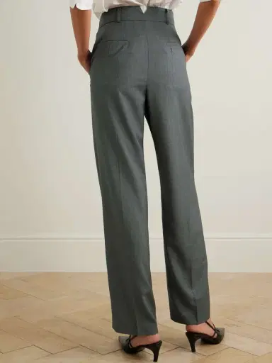 The Frankie Shop Gelso Pleated Tencel-blend Straight-leg Pants | Thumbnail 4
