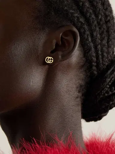 Gucci Gg Tissue 18-karat Gold Earrings | Thumbnail 2 Gucci Gg Tissue 18-karat Gold Earrings | Thumbnail 2