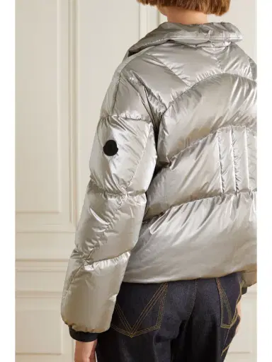 Moncler Avoriaz Quilted Metallic Shell Down Jacket | Thumbnail 4