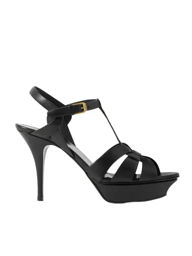 Tribute Woven Leather Platform Sandals