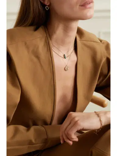 Pascale Monvoisin Initiale N°5 9- nd 14-karat Gold Diamond Necklace | Thumbnail 5 Pascale Monvoisin Initiale N°5 9- nd 14-karat Gold Diamond Necklace | Thumbnail 5