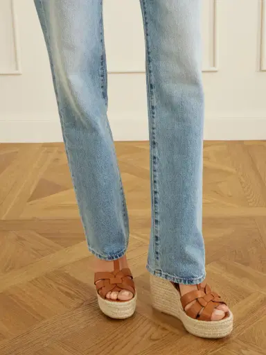 Saint Laurent Tribute Woven Leather Espadrille Wedge Sandals | Thumbnail 2 Saint Laurent Tribute Woven Leather Espadrille Wedge Sandals | Thumbnail 2