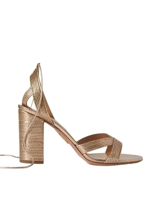 Ari 85 Metallic Leather Sandals