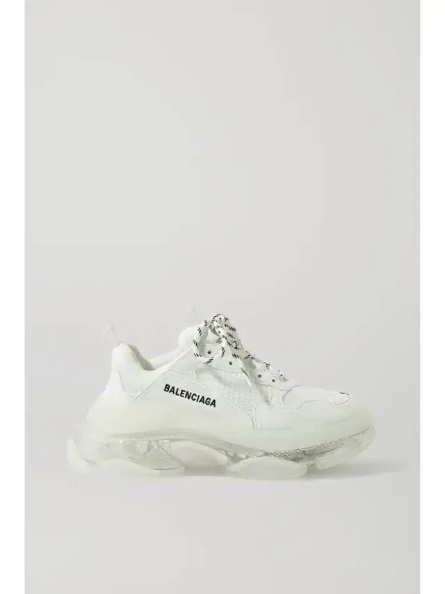 Triple S Clear Sole Logo-embroidered Leather, Nubuck And Mesh Sneakers