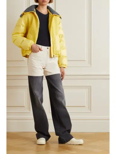 Moncler Apront Cropped Quilted Shell Down Bomber Jacket | Thumbnail 2 Moncler Apront Cropped Quilted Shell Down Bomber Jacket | Thumbnail 2