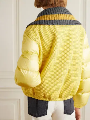 Moncler Apront Cropped Quilted Shell Down Bomber Jacket | Thumbnail 4 Moncler Apront Cropped Quilted Shell Down Bomber Jacket | Thumbnail 4