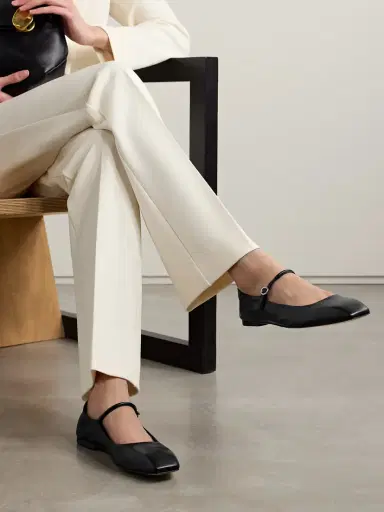 aeyde Uma Leather Mary Jane Ballet Flats | Thumbnail 2 aeyde Uma Leather Mary Jane Ballet Flats | Thumbnail 2