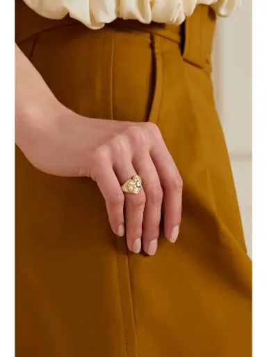 Foundrae True Love 18-karat Gold Enamel Ring | Thumbnail 2 Foundrae True Love 18-karat Gold Enamel Ring | Thumbnail 2