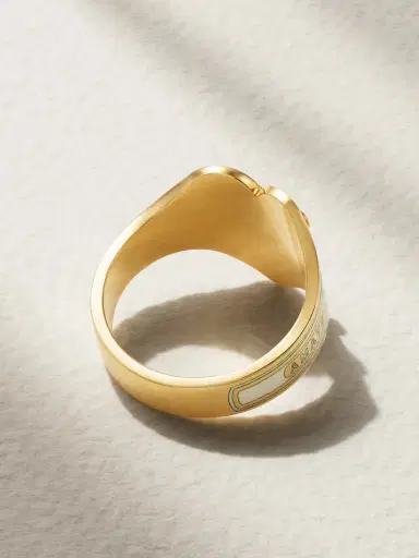 Foundrae True Love 18-karat Gold Enamel Ring | Thumbnail 3 Foundrae True Love 18-karat Gold Enamel Ring | Thumbnail 3