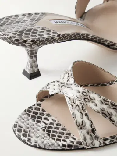 Manolo Blahnik Callamu 50 Elaphe Mules | Thumbnail 4 Manolo Blahnik Callamu 50 Elaphe Mules | Thumbnail 4