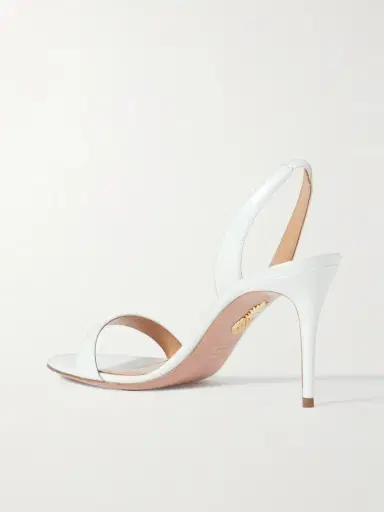 Aquazzura So Nude 85 Leather Slingback Sandals | Thumbnail 3