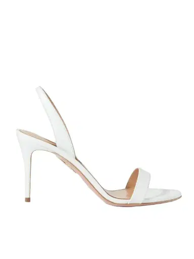 Aquazzura So Nude 85 Leather Slingback Sandals | Thumbnail 1