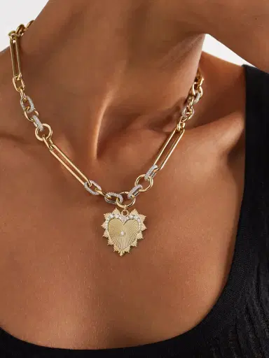Foundrae Love 18-karat Gold Diamond Necklace | Thumbnail 2 Foundrae Love 18-karat Gold Diamond Necklace | Thumbnail 2