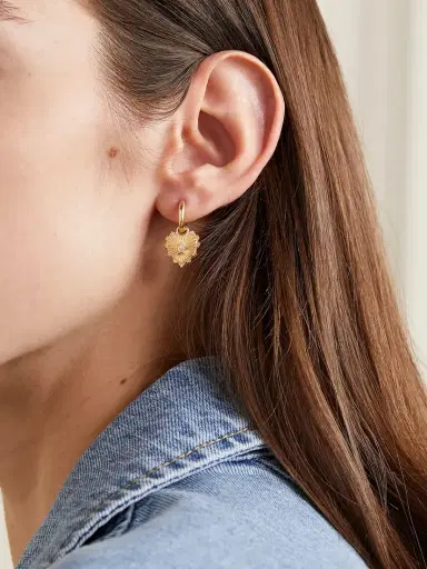 Foundrae 18-karat Gold Diamond Single Earring | Thumbnail 2 Foundrae 18-karat Gold Diamond Single Earring | Thumbnail 2