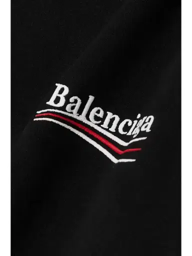 Balenciaga Embroidered Printed Cotton-jersey Hoodie | Thumbnail 4