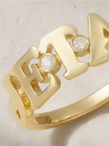 Yvonne Léon Je T'aime 9-karat Gold Diamond Ring | Thumbnail 4 Yvonne Léon Je T'aime 9-karat Gold Diamond Ring | Thumbnail 4