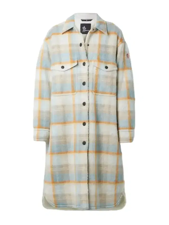 Moncler Grenoble Vanay Checked Brushed Wool-blend Felt Coat