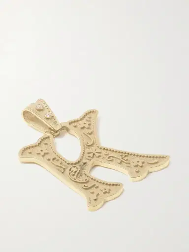 Marlo Laz 14-karat Gold Diamond Pendant | Thumbnail 4