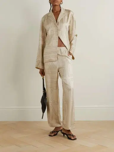 TOTEME Embroidered Silk-twill Shirt | Thumbnail 4 TOTEME Embroidered Silk-twill Shirt | Thumbnail 4
