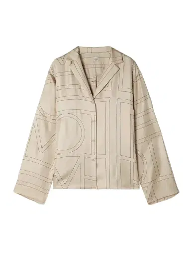 TOTEME Embroidered Silk-twill Shirt | Thumbnail 1 TOTEME Embroidered Silk-twill Shirt | Thumbnail 1